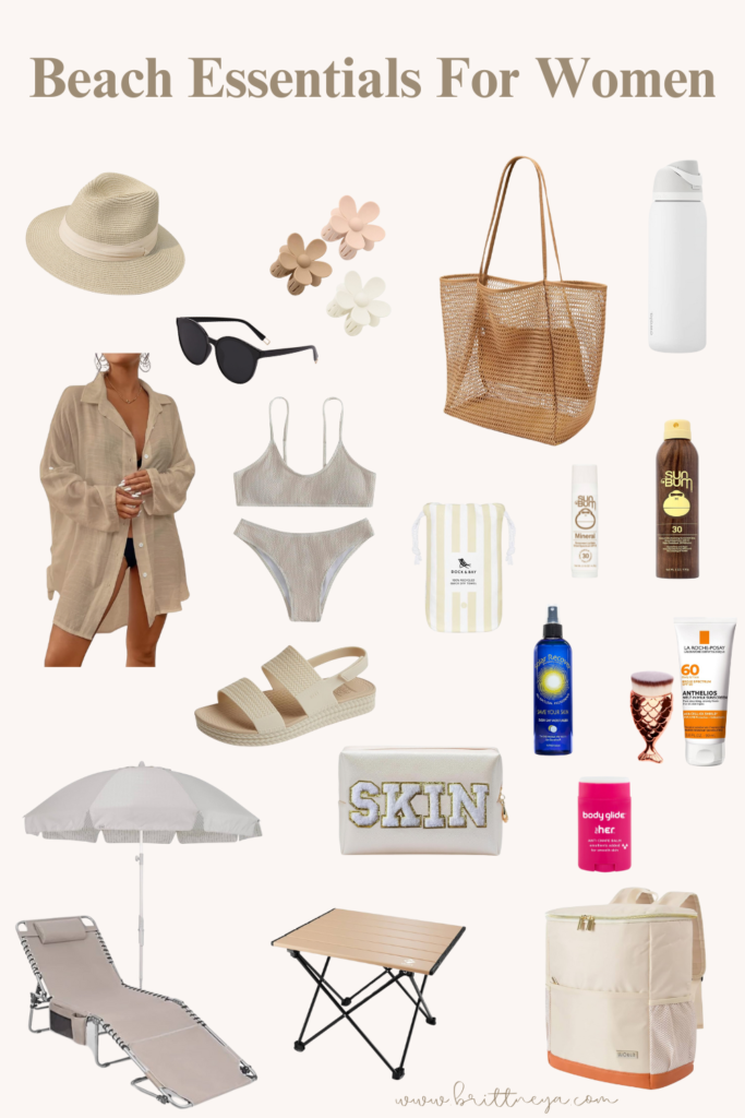 Beach Essentials For Women packing list