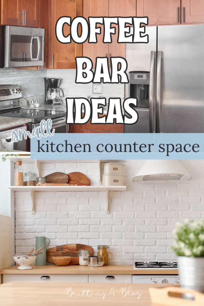 small coffee bar ideas counter space